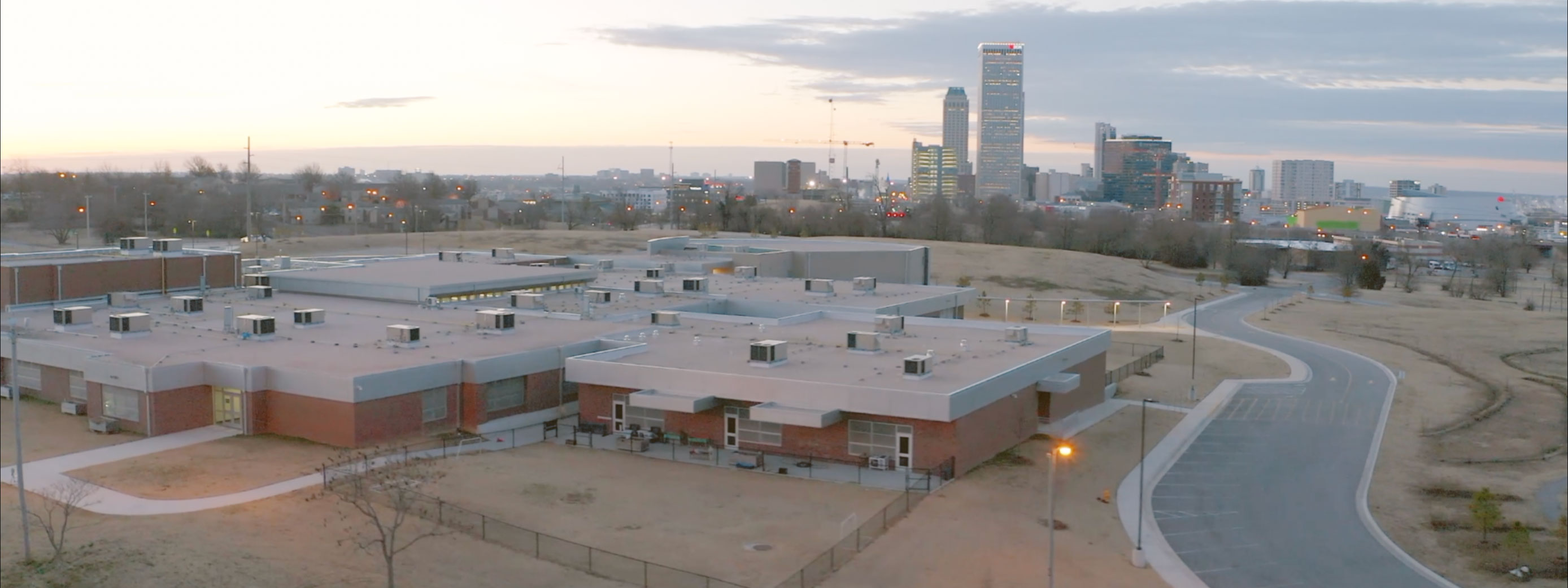 Emerson Elementary Tulsa Oklahoma aerial photo